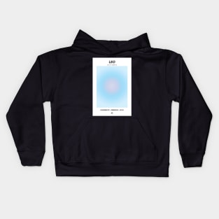 Leo Zodiac Aura Kids Hoodie